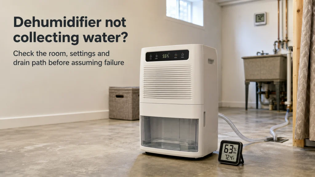 Dehumidifier Not Collecting Water
